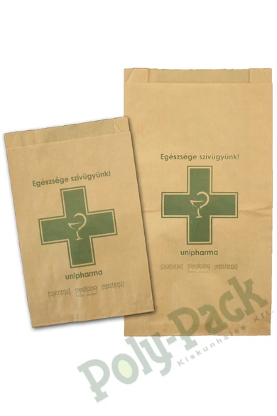Papírtasak egyedi grafikával